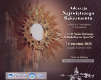 Adoracja Najświętszego Sakramentu podczas Pikniku Parafialnego